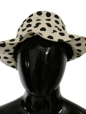 Dolce & Gabbana Chic Black Polka Dot Trilby Hat