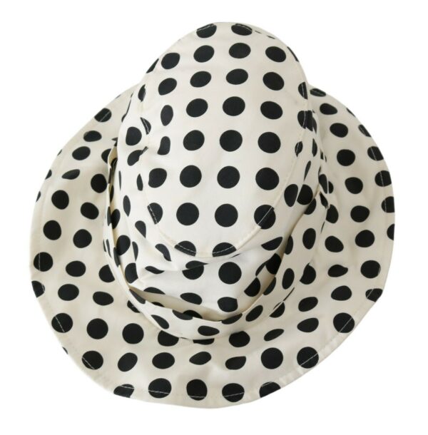 Dolce & Gabbana Chic Black Polka Dot Trilby Hat - Image 4
