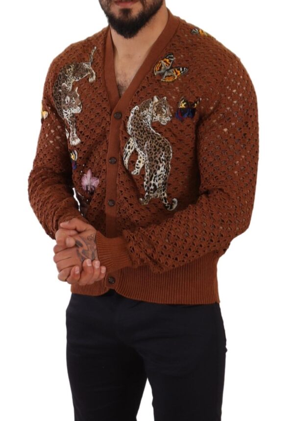 Dolce & Gabbana Refined Elegance Multicolor Embroidered Cardigan - Image 5