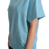 Dolce & Gabbana Elegant Blue Crew Neck Cotton Top - Image 2