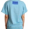 Dolce & Gabbana Elegant Blue Crew Neck Cotton Top - Image 3
