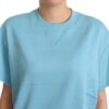 Dolce & Gabbana Elegant Blue Crew Neck Cotton Top - Image 4