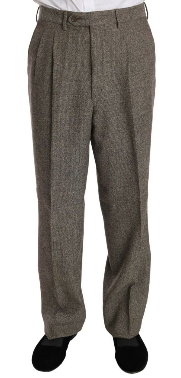 Fendi Elegant Light Brown Wool Men's Suit - Image 6