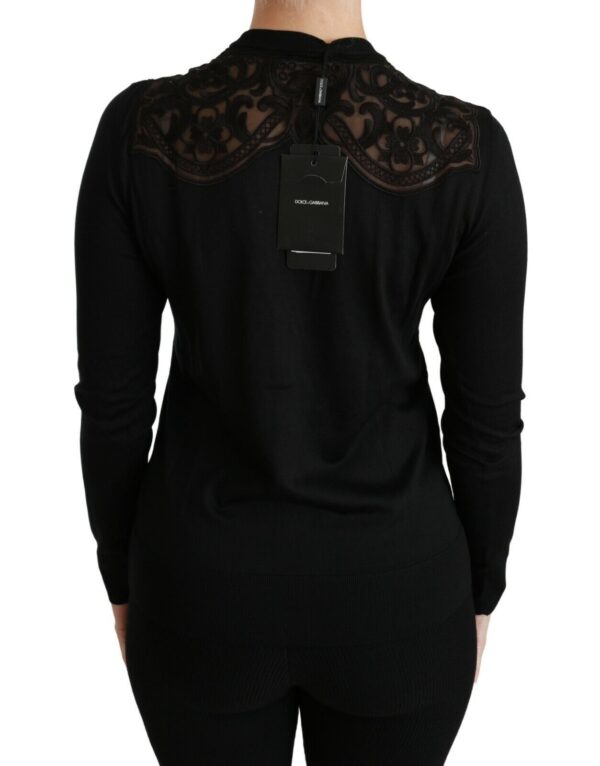 Dolce & Gabbana Alluring Silk Blend Lace Cardigan - Image 5