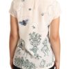 Dolce & Gabbana Elegant Silk Botanical Garden Fountain Tee - Image 3