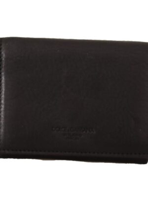 Dolce & Gabbana Elegant Trifold Leather Multi Kit Accessory