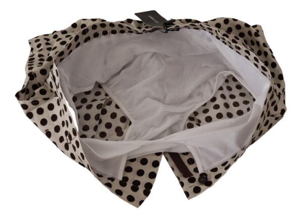 Dolce & Gabbana Elegant Polka Dot Cotton Shorts - Image 4