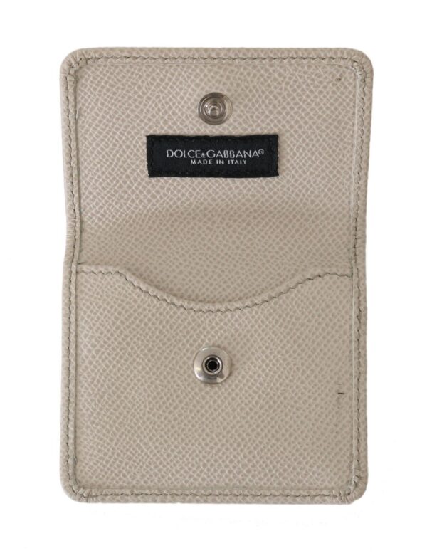 Dolce & Gabbana Chic White Leather Condom Case Wallet - Image 6
