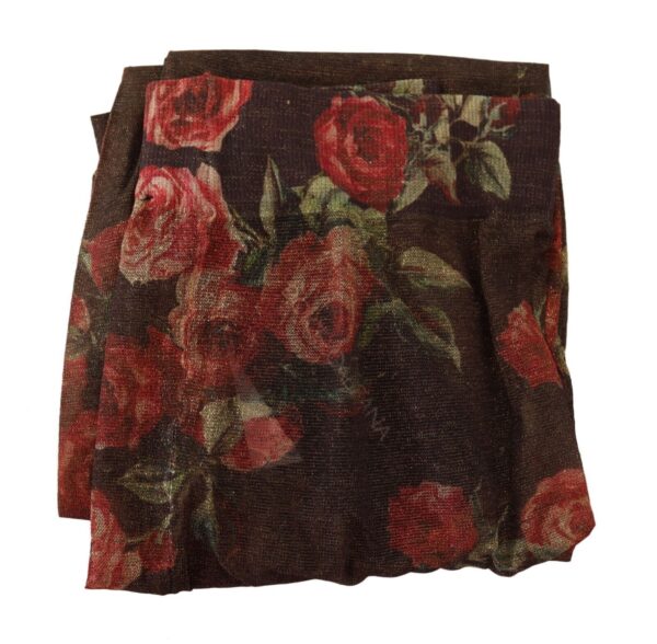 Dolce & Gabbana Floral Print Nylon Tights - Image 2