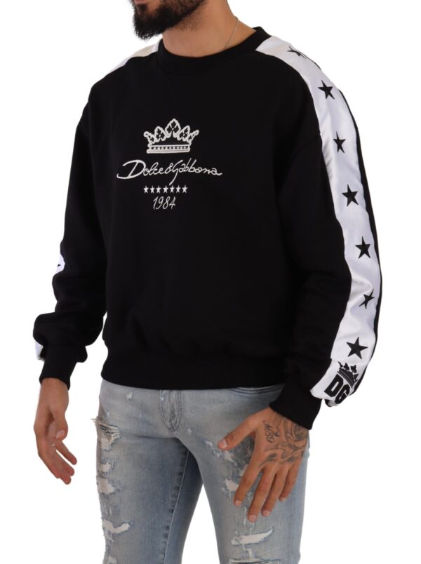 Dolce & Gabbana Elegant Crown 1984 Crewneck Sweater - Image 2