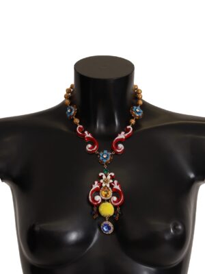 Dolce & Gabbana Multicolor Crystal Statement Necklace