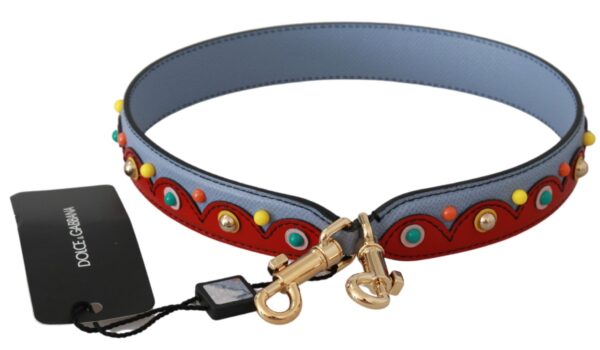 Dolce & Gabbana Elegant Multicolor Leather Shoulder Strap - Image 2