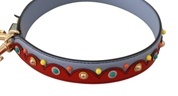 Dolce & Gabbana Elegant Multicolor Leather Shoulder Strap - Image 3