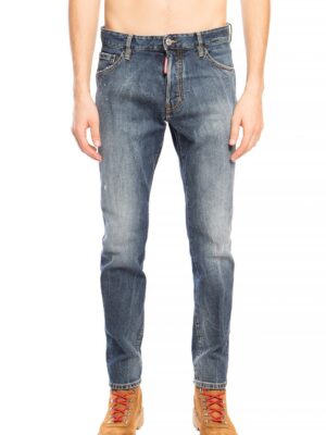 Dsquared² Navy Distressed 'Cool Guy Jean' Denim Pants