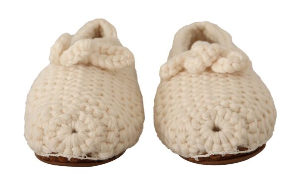 Dolce & Gabbana Chic Wool Knit Ballerina Flats - Image 2