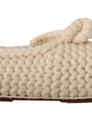 Dolce & Gabbana Chic Wool Knit Ballerina Flats