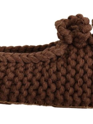 Dolce & Gabbana Elegant Wool Knit Ballerina Flats