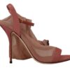 Dolce & Gabbana Elegant Pink Ankle Strap Heels Sandals - Image 5