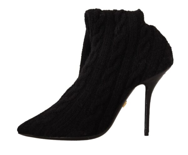 Dolce & Gabbana Elegant Stretch Sock Boots in Black - Image 5