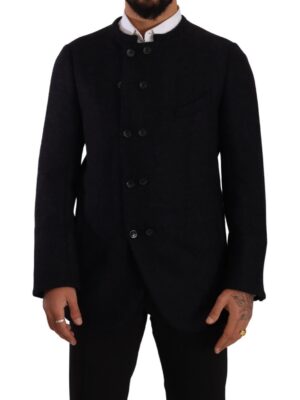 Dolce & Gabbana Elegant Dark Grey Alpaca Blend Jacket