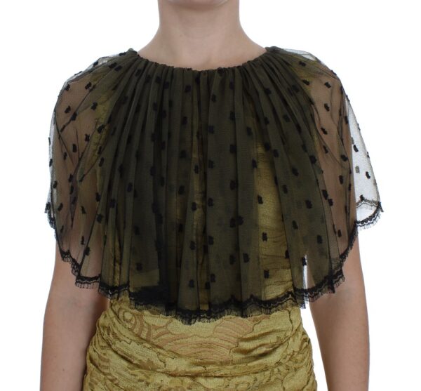 Dolce & Gabbana Yellow Floral Lace Sheath Dress - Image 5