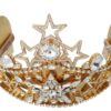 Dolce & Gabbana Regal Crystal Diadem Gold Tiara - Image 4