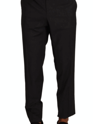 Dolce & Gabbana Elegant Grey Wool Dress Trousers