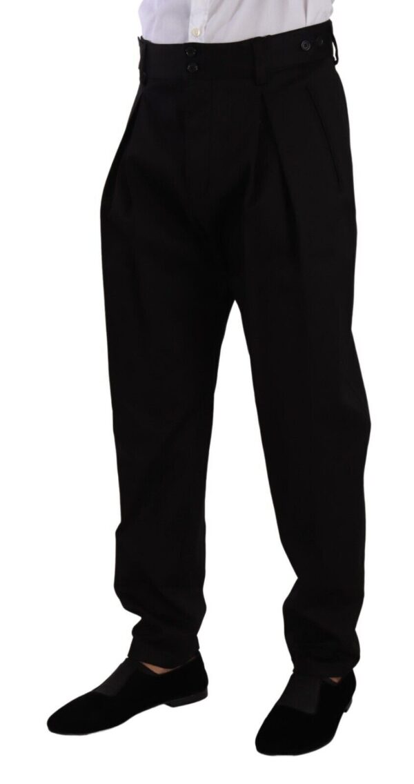 Dolce & Gabbana Elegant Slim-Fit Cotton Trousers - Image 2