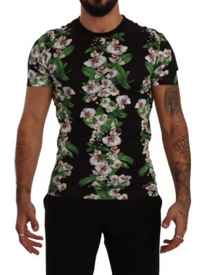 Dolce & Gabbana Elegant Floral Crewneck Tee for Men
