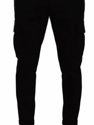 Dolce & Gabbana Elegant Black Slim Fit Cargo Pants