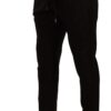 Dolce & Gabbana Elegant Burgundy Wool Jogger Pants - Image 2