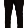 Dolce & Gabbana Elegant Burgundy Wool Jogger Pants - Image 3