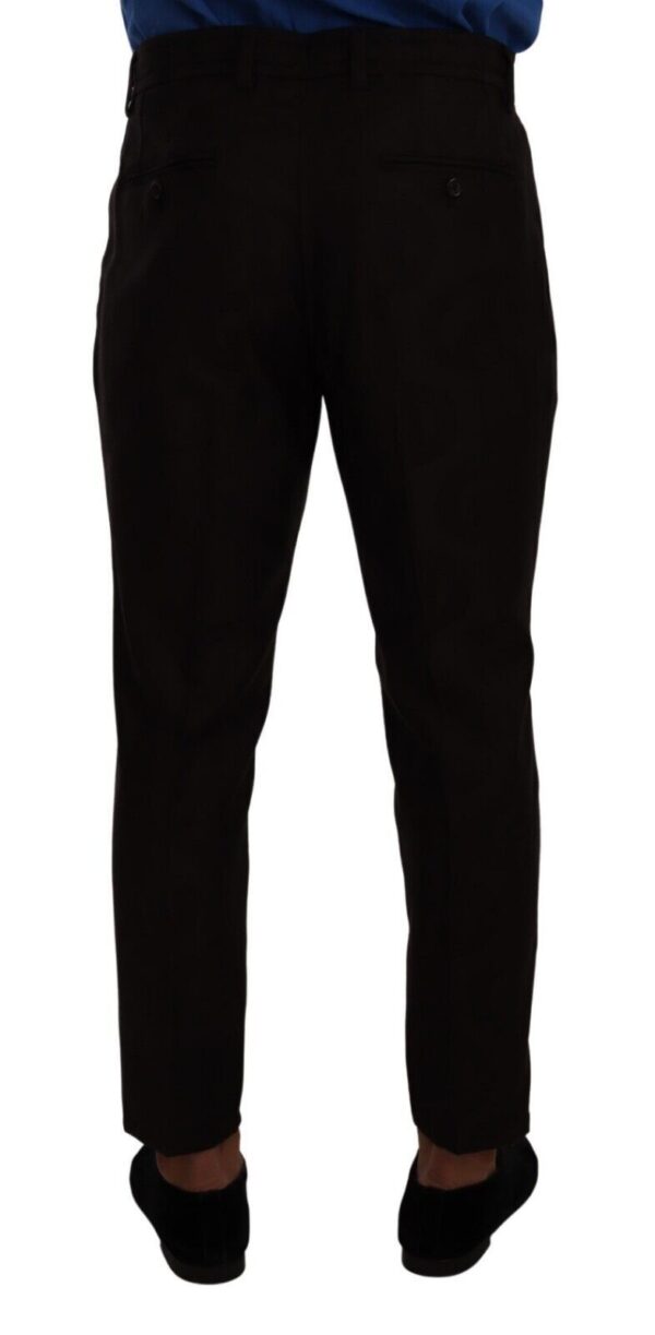 Dolce & Gabbana Elegant Burgundy Wool Jogger Pants - Image 3