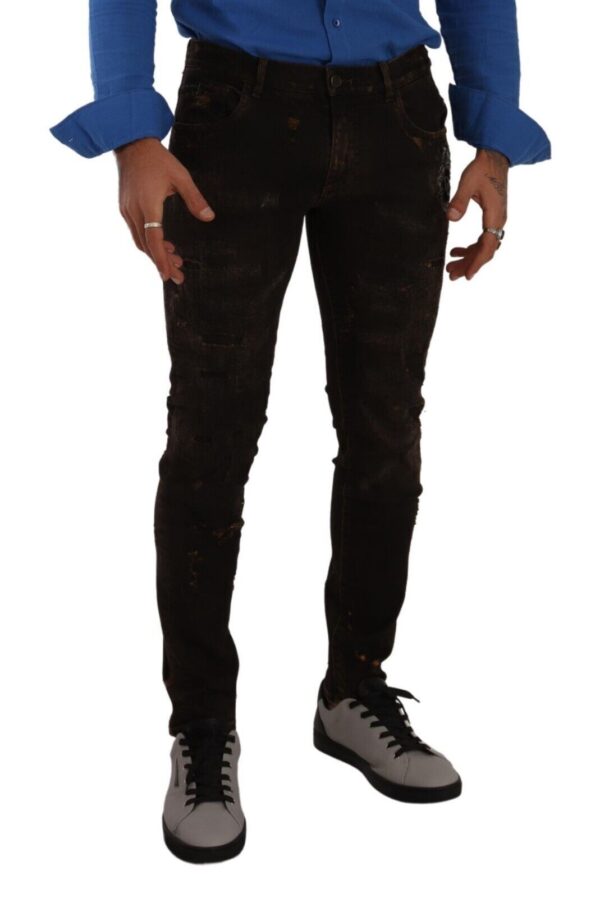 Dolce & Gabbana Svelte Distressed Denim Elegance - Image 4