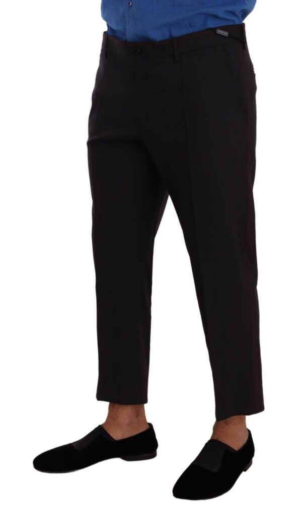 Dolce & Gabbana Elegant Cropped Wool Stretch Pants - Image 4
