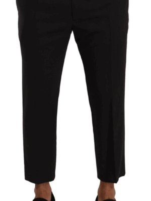 Dolce & Gabbana Elegant Cropped Wool Stretch Pants