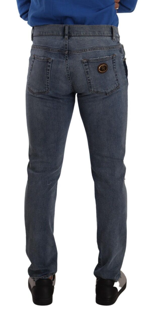Dolce & Gabbana Chic Slim Fit Tattered Denim - Image 3