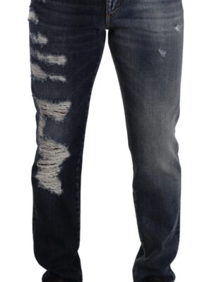 Dolce & Gabbana Chic Tattered Denim Jeans