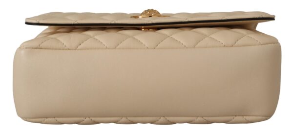 Versace Elegant White Nappa Leather Shoulder Bag - Image 6