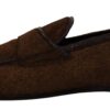Dolce & Gabbana Elegant Brown Caiman Leather Loafers - Image 5