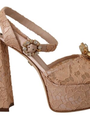 Dolce & Gabbana Elegant Pink Platform Heels