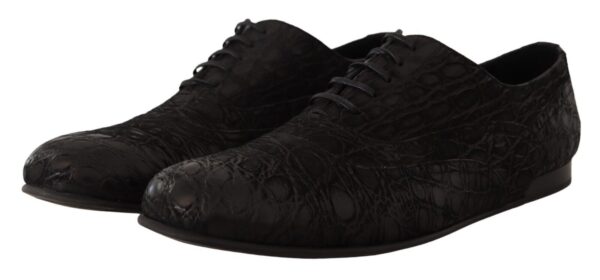 Dolce & Gabbana Elegant Exotic Leather Oxford Shoes - Image 3