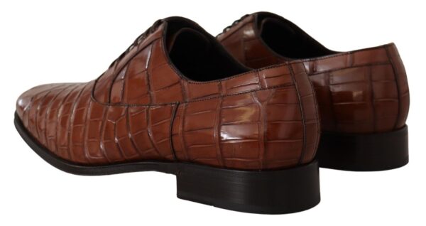 Dolce & Gabbana Elegant Exotic Crocodile Leather Formal Shoes - Image 4