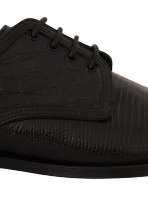 Dolce & Gabbana Exotic Leather Formal Lace-Up Shoes
