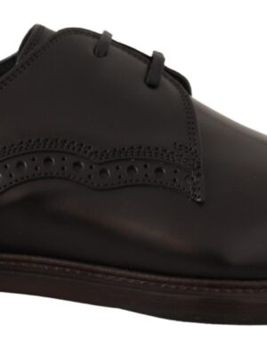 Dolce & Gabbana Elegant Black Derby Dress Shoes