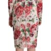 Dolce & Gabbana Elegant Sheath Lace Floral Midi Dress - Image 3