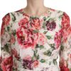 Dolce & Gabbana Elegant Sheath Lace Floral Midi Dress - Image 2