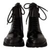 Dolce & Gabbana Elegant Black Leather Ankle Boots - Image 2
