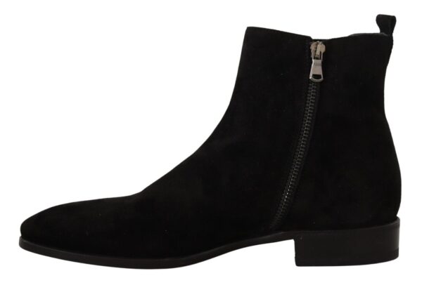 Dolce & Gabbana Elegant Suede Leather Chelsea Boots - Image 5