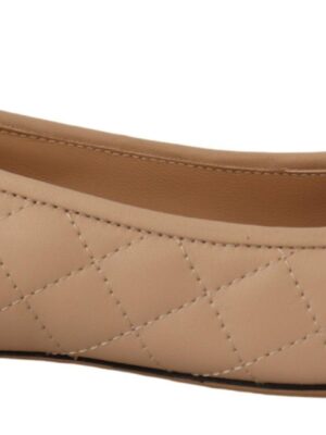 Salvatore Ferragamo Elegant Quilted Leather Flats - Chic Dual-Tone Design